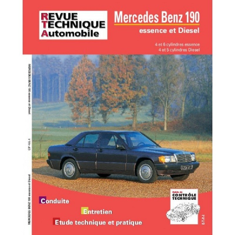 REVUE TECHNIQUE MERCEDES 190 (1983 à 1993) - RTA 465 | 9782726846537 |
