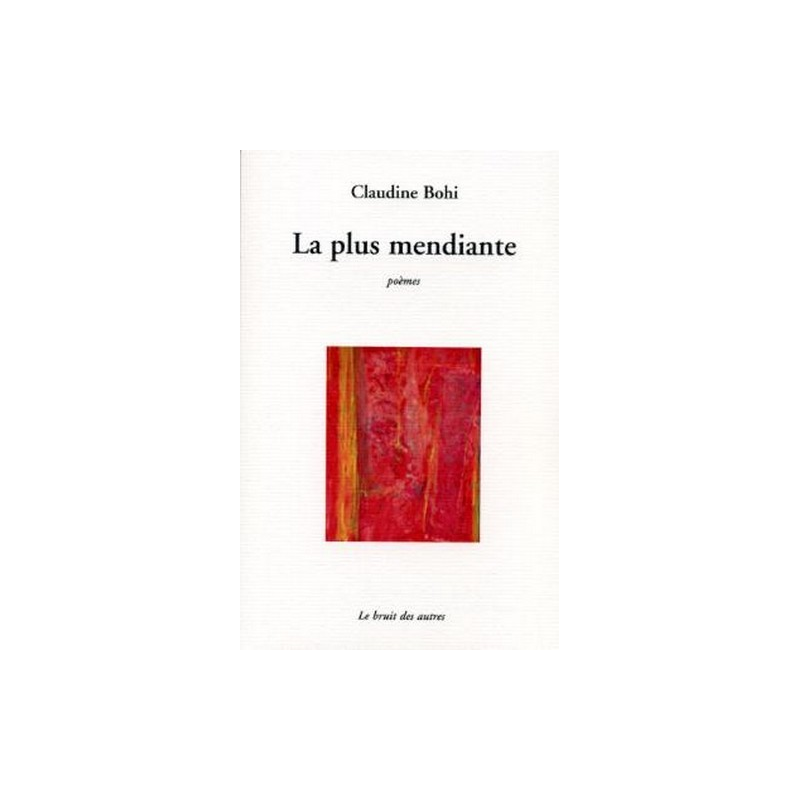 LA PLUS MENDIANTE | 9782914461894 |