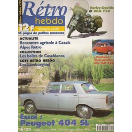 RETRO HEBDO PEUGEOT 404 SL N°23 | RETRO HEBDO N°23 |