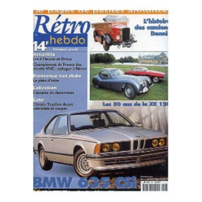 RETRO HEBDO BMW 635 CSI N°81 | RETRO HEBDO N°81 |