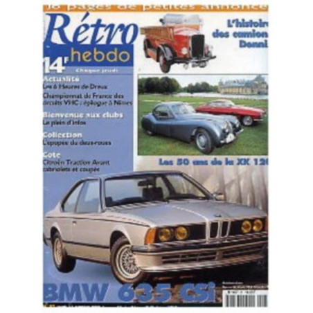 RETRO HEBDO BMW 635 CSI N°81 | RETRO HEBDO N°81 |