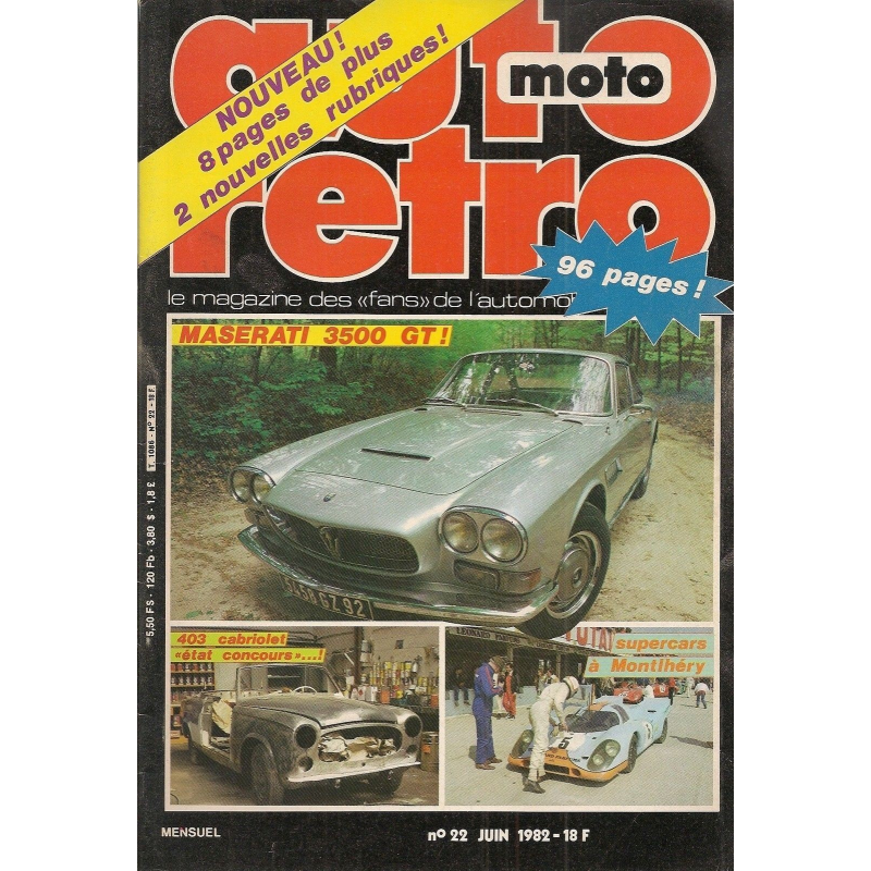 AUTO RETRO MASERATI 3500 GT N°22 | AUTO RETRO N°22 |