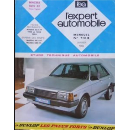 ETUDE TECHNIQUE AUTOMOBILE MAZDA 323 FF | ETUDE TECHNIQUE MAZDA |