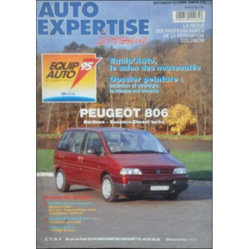AUTO EXPERTISE CARROSSERIE PEUGEOT 806 N°175 | 3189470112653 |
