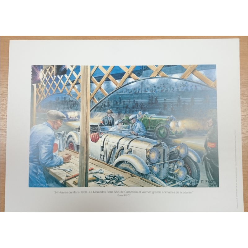 Reproduction - 24 Heures du Mans 1930 - MERCEDES-BENZ SSK, Daniel PICOT | picot30 |