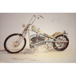 Reproduction - Moto CHOPPER, François BRUERE | bruereCHOP | 2