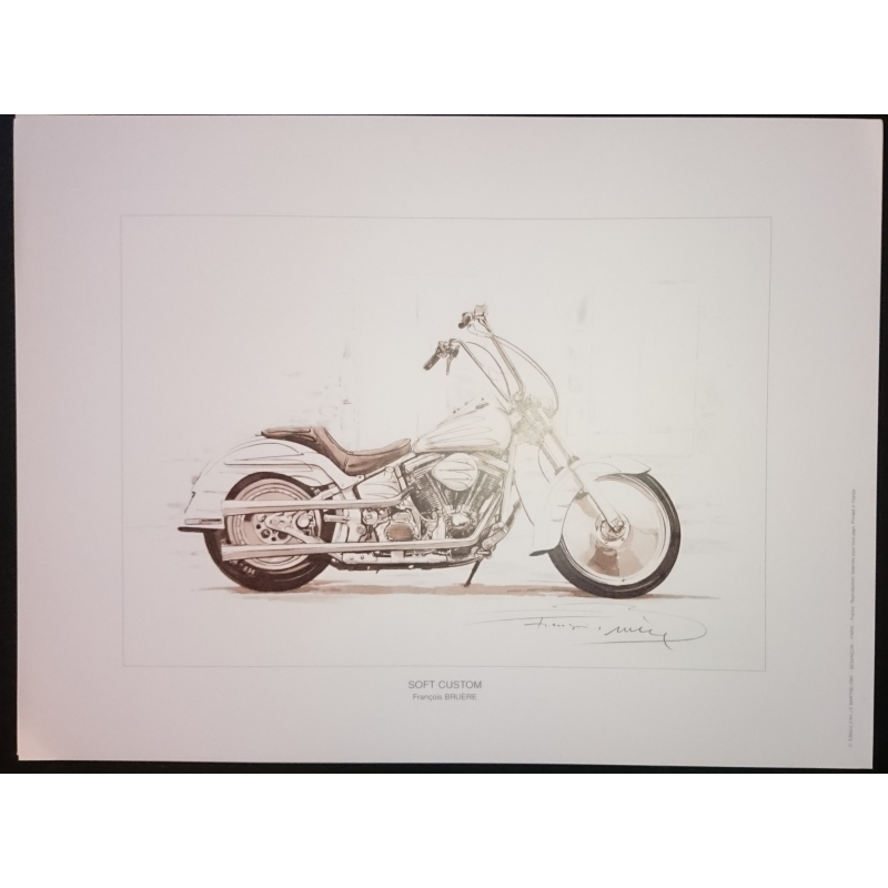 Reproduction - Moto SOFT CUSTOM, François BRUERE | bruereSOFT |