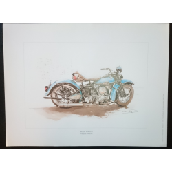 Reproduction - Moto BLUE KNUCK, François BRUERE | bruereBLUE |