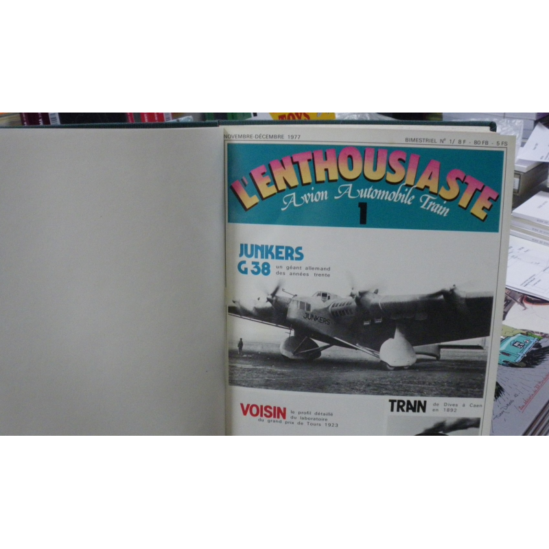 L' ENTHOUSIASTE N°1 à N°9 (1977) AVION AUTOMOBILE TRAIN | ENTHOUSIASTE |