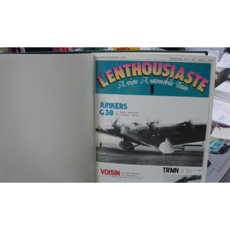 L' ENTHOUSIASTE N°1 à N°9 (1977) AVION AUTOMOBILE TRAIN | ENTHOUSIASTE |