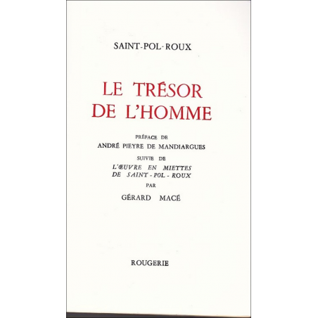 LE TRESOR DE L'HOMME de SAINT-POL-ROUX | 9782856682326 |