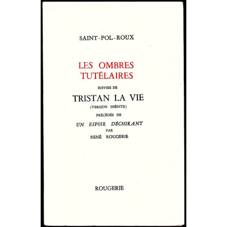 LES OMBRES TUTELAIRES de SAINT-POL-ROUX | 9782856681121 |