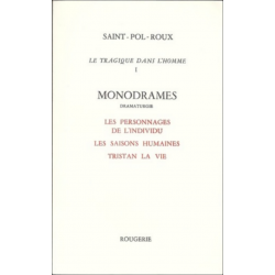 LE TRAGIQUE DANS L'HOMME - TOME 1 de SAINT-POL-ROUX | 9782856682449 |