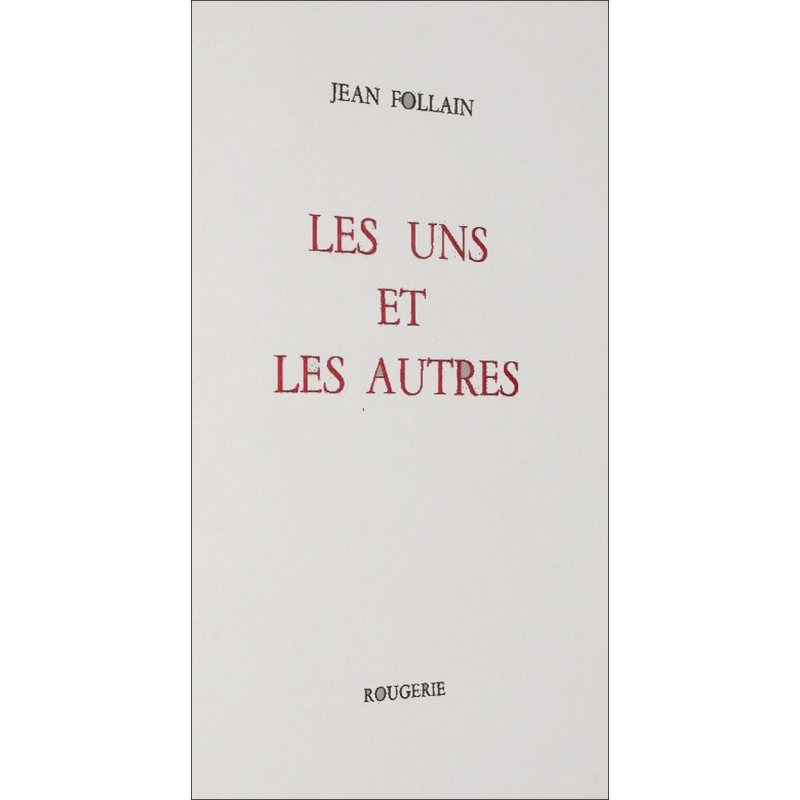 LES UNS ET LES AUTRES de FOLLAIN JEAN | 9782856682319 |