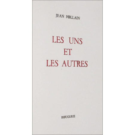 LES UNS ET LES AUTRES de FOLLAIN JEAN | 9782856682319 |
