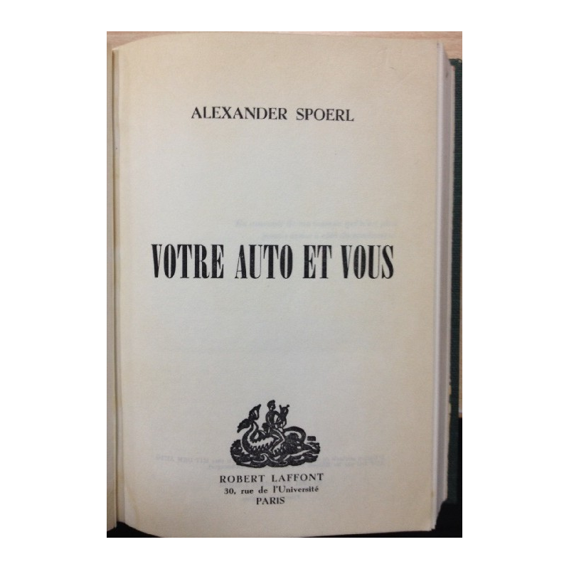 VOTRE AUTO ET VOUS - Roman | VOTRE AUTO ET VOUS |