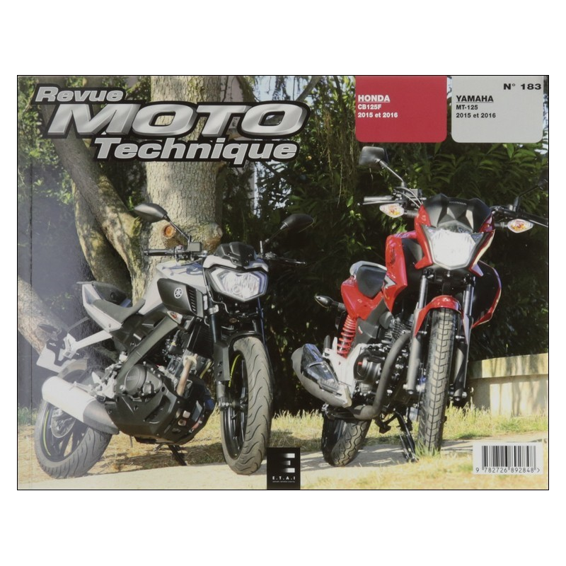 Revue Technique Moto YAMAHA MT 125 (2015-2016) | RMT 183 |