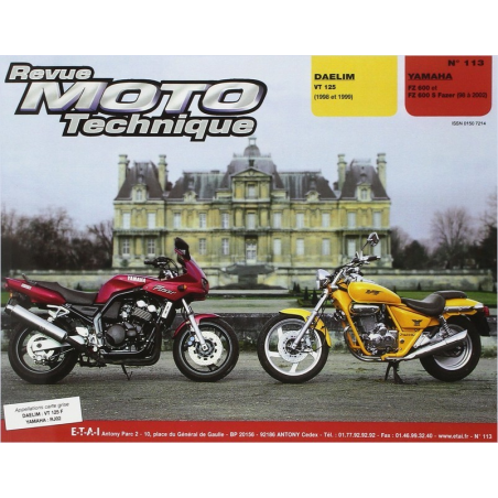 REVUE MOTO TECHNIQUE DAELIM VT 125 de 1998 et 1999 - RMT 113 | 9782726891575 |
