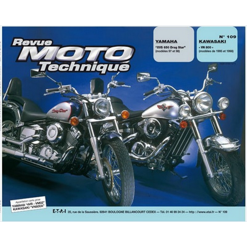 Revue Technique Moto KAWASAKI VN 800 (1995-1998) | RMT 109 |
