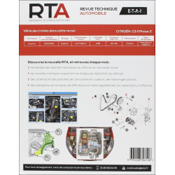 REVUE TECHNIQUE CITROEN C3 PHASE 2 (2013 à 2016) - RTA 815 | 9791028306106 | 2