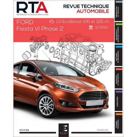 REVUE TECHNIQUE Ford Fiesta VI phase 2 (2012 - 2017) - RTA 812 | RTA 812 |