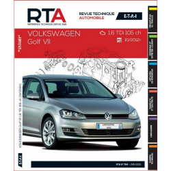 REVUE TECHNIQUE VOLKSWAGEN GOLF 7 PHASE 1 (2012 à 2017) - RTA B794 | 9782726879450 |