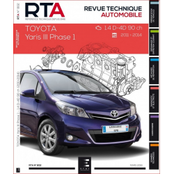 REVUE TECHNIQUE TOYOTA YARIS 3 PHASE 1 Diesel (2011 à 2015) - RTA 802 | 9782726878958 |
