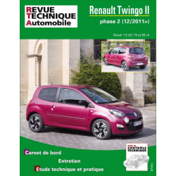 REVUE TECHNIQUE RENAULT TWINGO 2 PHASE 2 Diesel (2011 à 2014) - RTA B785 | 9782726878552 | 2