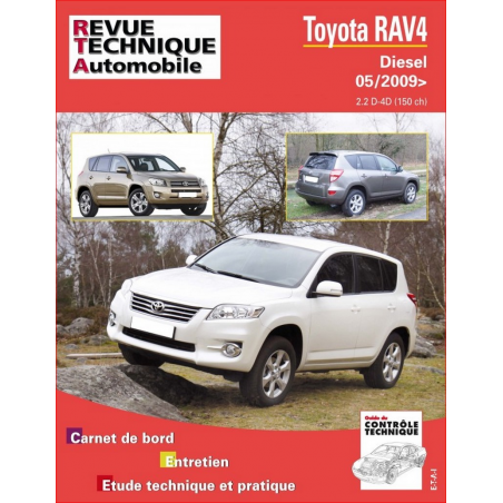 REVUE TECHNIQUE TOYOTA RAV4 3 PHASE 2 (2009 à 2013) - RTA B751 | 9782726875155 |