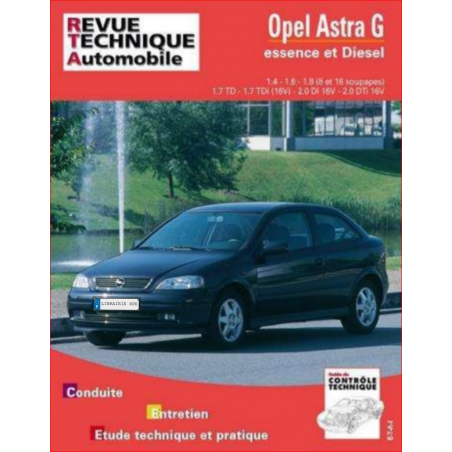 REVUE TECHNIQUE OPEL ASTRA G ESSENCE et DIESEL DEPUIS 1998- RTA 740 | 9782726874011 |