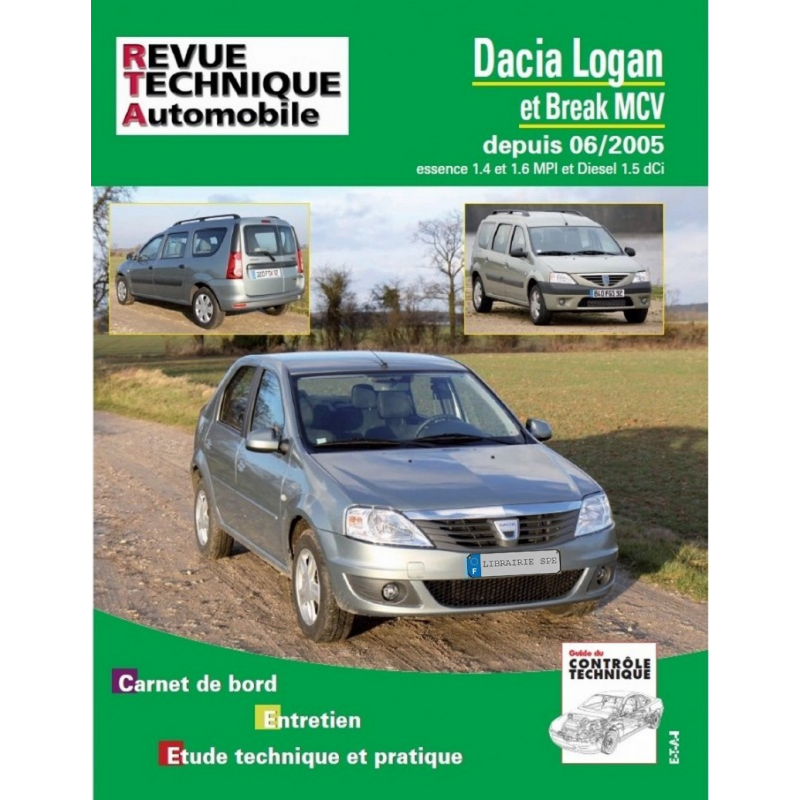 REVUE TECHNIQUE DACIA LOGAN 1 PHASE 1 et 2 (2005 à 2012) - RTA B727 | 9782726872758 |