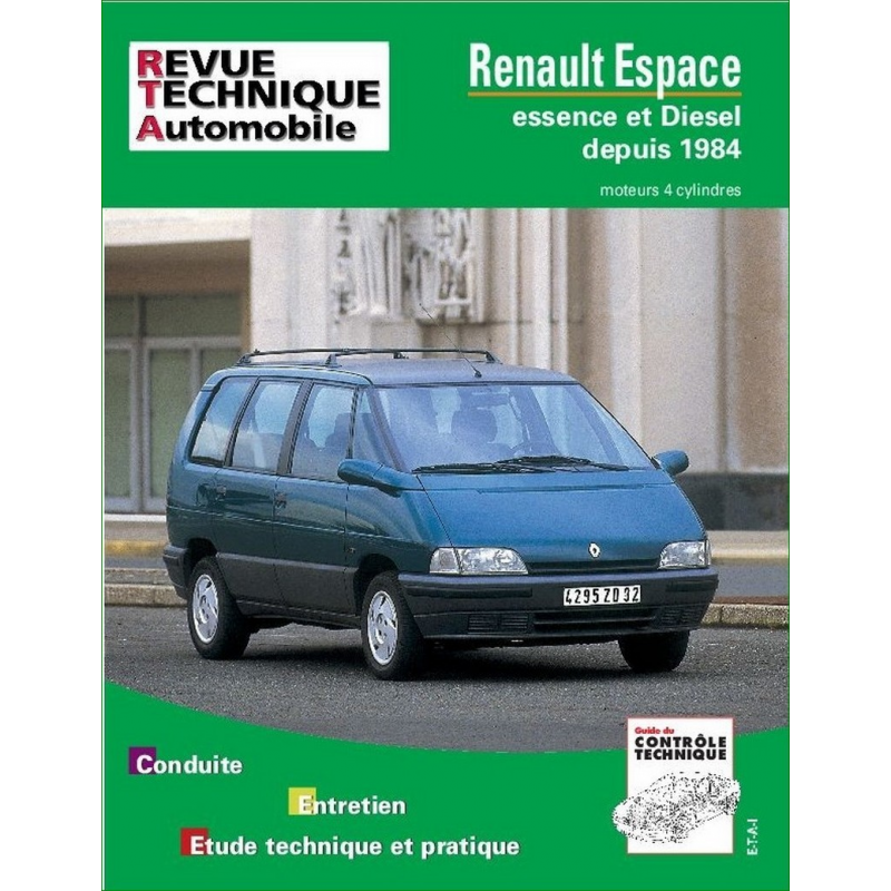 REVUE TECHNIQUE RENAULT ESPACE 2 (1991 à 1995) - RTA 709 | 9782726870914 |