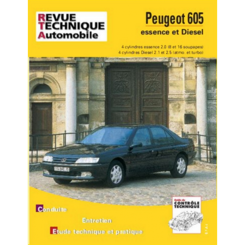 REVUE TECHNIQUE PEUGEOT 605 (1989 à 1999) - RTA 704 | 9782726870419 |