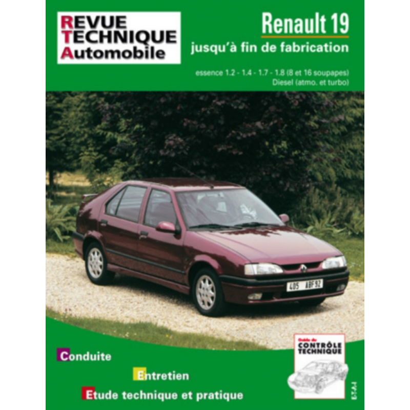REVUE TECHNIQUE RENAULT 19 ESSENCE ET DIESEL - RTA 700 | 9782726870037 |