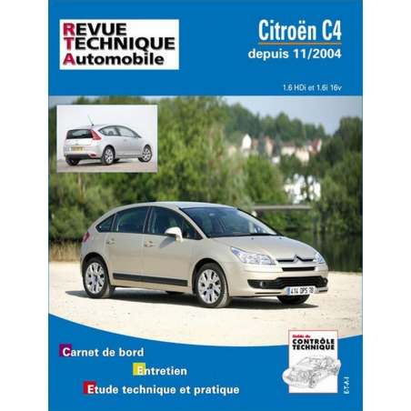 REVUE TECHNIQUE CITROEN C4 PHASE 1 (2004 à 2008) - RTA 697 | 9782726869710 |