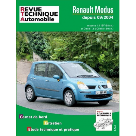 REVUE TECHNIQUE RENAULT MODUS 1 (2004 à 2007) - RTA 689 | 9782726868911 |