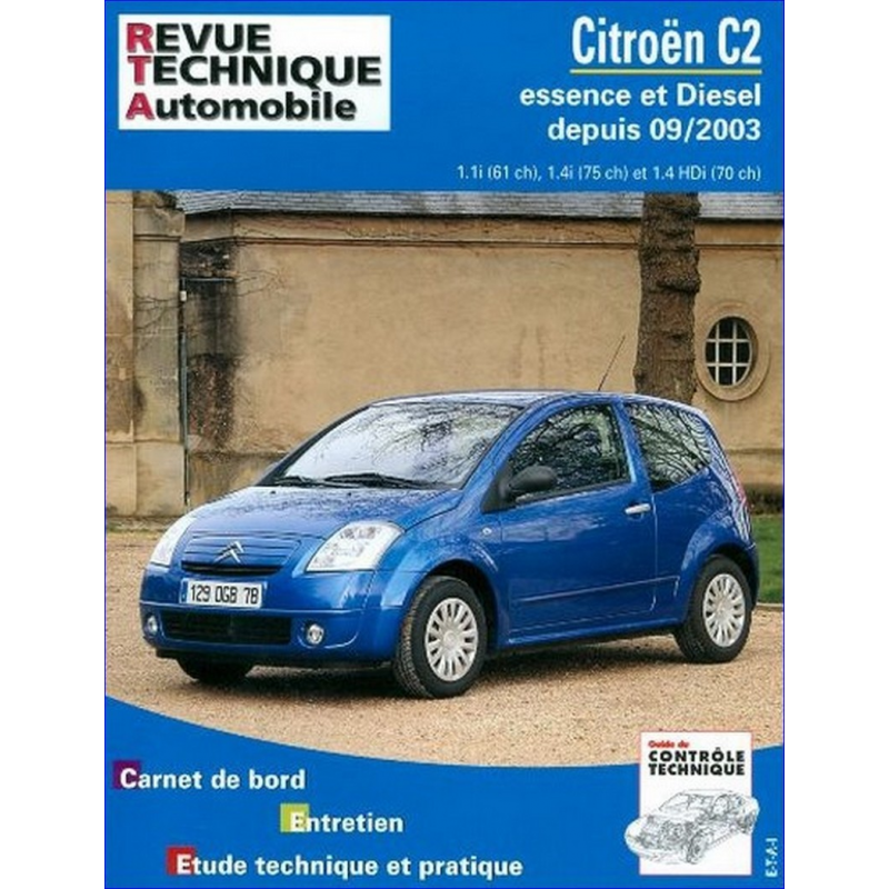 REVUE TECHNIQUE CITROEN C2 (2003 à 2008) - RTA 684 | 9782726868416 |