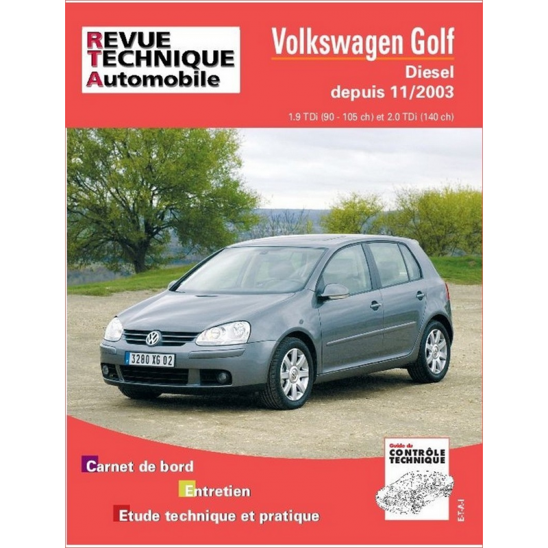 REVUE TECHNIQUE VOLKSWAGEN GOLF 5 Diesel (2003 à 2008) - RTA 680 | 9782726868010 |