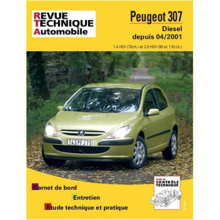 REVUE TECHNIQUE PEUGEOT 307 Diesel phase 1 (2001 à 2005) - RTA 678 | 9782726867815 |