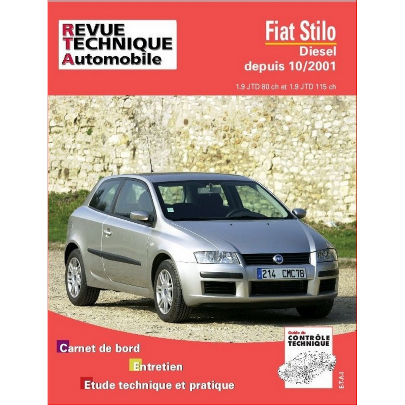 REVUE TECHNIQUE FIAT STILO (2001 à 2007) - RTA 661 | 9782726866115 |