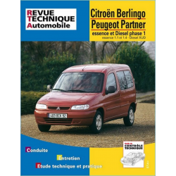 REVUE TECHNIQUE PEUGEOT PARTNER (1996 à 2002) - TU et XUD - RTA 602 | 9782726860212 | 2