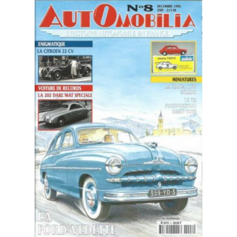 Magazine AUTOMOBILIA N°8 LA FORD VEDETTE | AUTOMOBILIA N°08 |