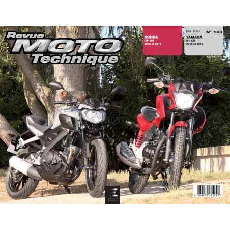 Revue Technique Moto HONDA CB 125 F (2015-2016) | RMT 183 |