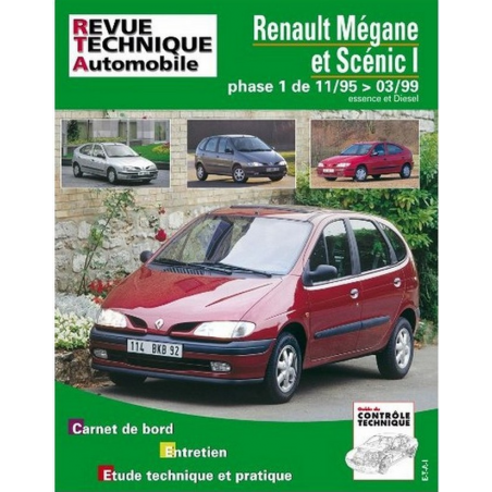 REVUE TECHNIQUE RENAULT MEGANE et SCENIC 1 (1995 à 1999) - RTA 119 | 9782726811917 |
