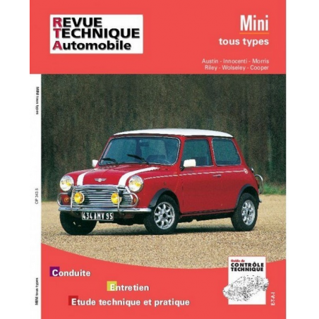 REVUE TECHNIQUE AUSTIN MINI tous types (1959 à 1996) - RTA 343 | 9782726834350 |