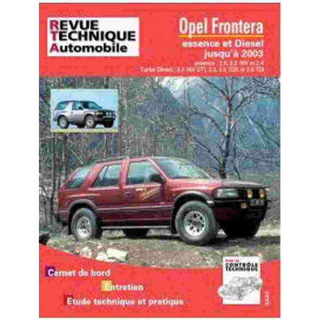 REVUE TECHNIQUE OPEL FRONTERA 1992-2003 - RTA TAP369 | 3176420812985 |