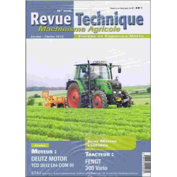 Fendt 300 Vario - Revue Technique Machinisme Agricole n°200 | RTMA200 |