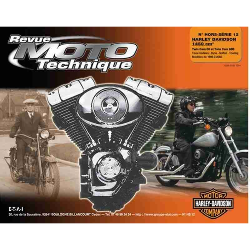 Revue Technique Moto HARLEY-DAVIDSON TWIN CAM 88 et 88B (1998-2003) | RMT HS12 |