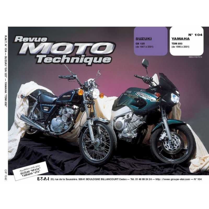 REVUE MOTO TECHNIQUE YAMAHA TDM 850 de 1996 à 2001 - RMT 104 | 9782726891339 |
