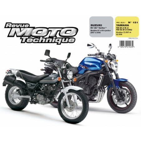 REVUE MOTO TECHNIQUE YAMAHA FZ6 de 2007 à 2008 - RMT 151 | 9782726892527 |